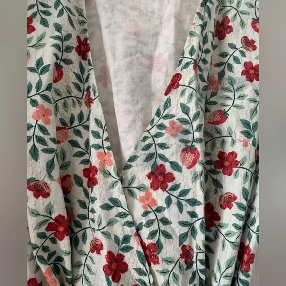 DRAPER JAMES “Reba” Wrap Mini Dress in Strawberry Fields Floral - Picture 5 of 11